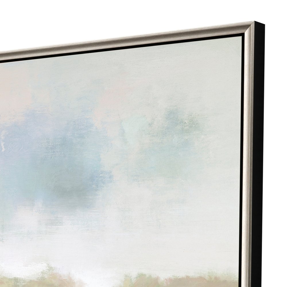 Dawn Glow Silver Floater Frame Print Wall Art