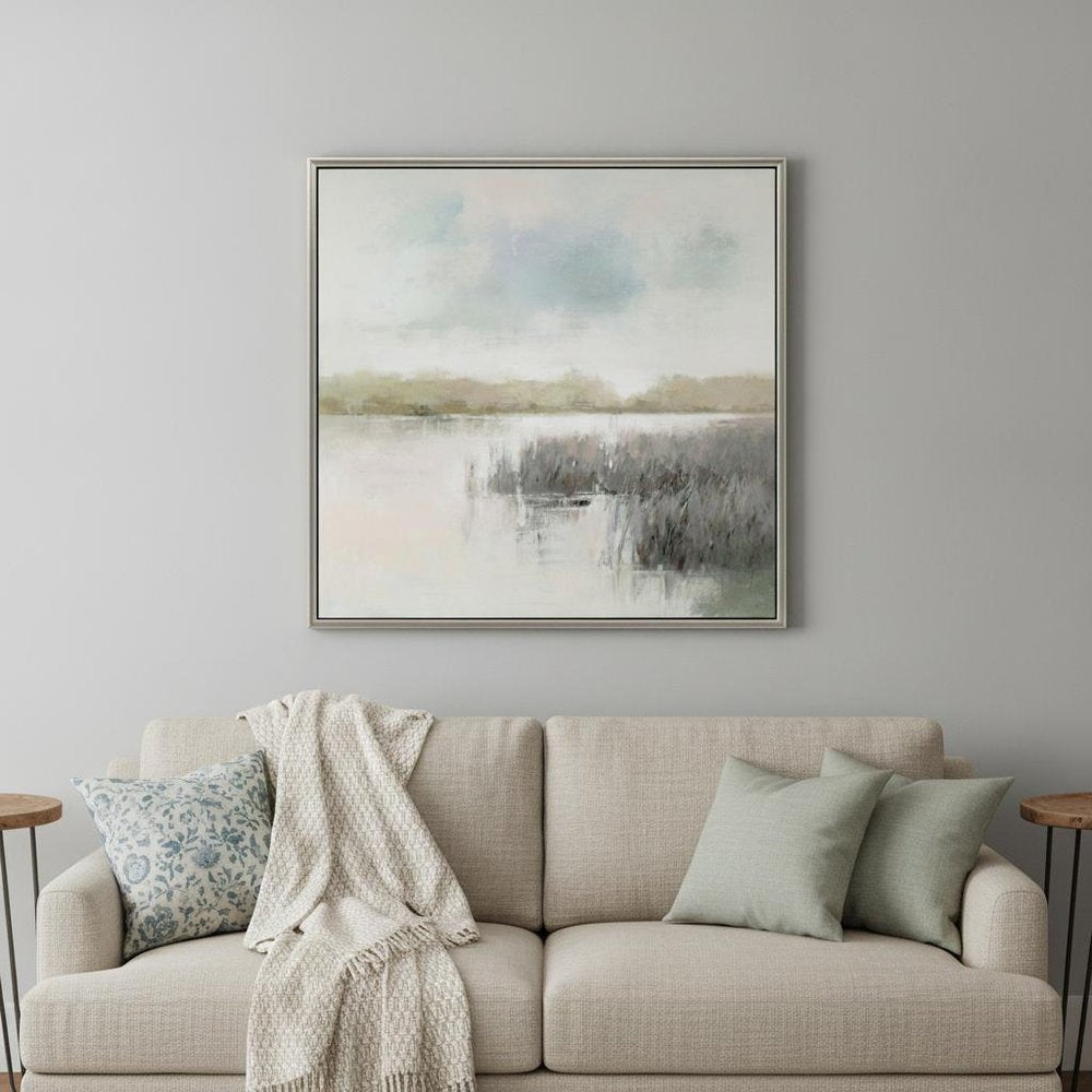 Dawn Glow Silver Floater Frame Print Wall Art — view 5