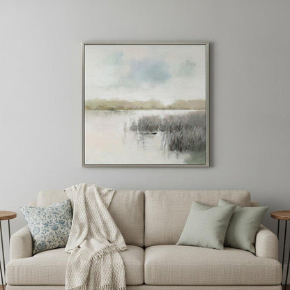 Dawn Glow Silver Floater Frame Print Wall Art