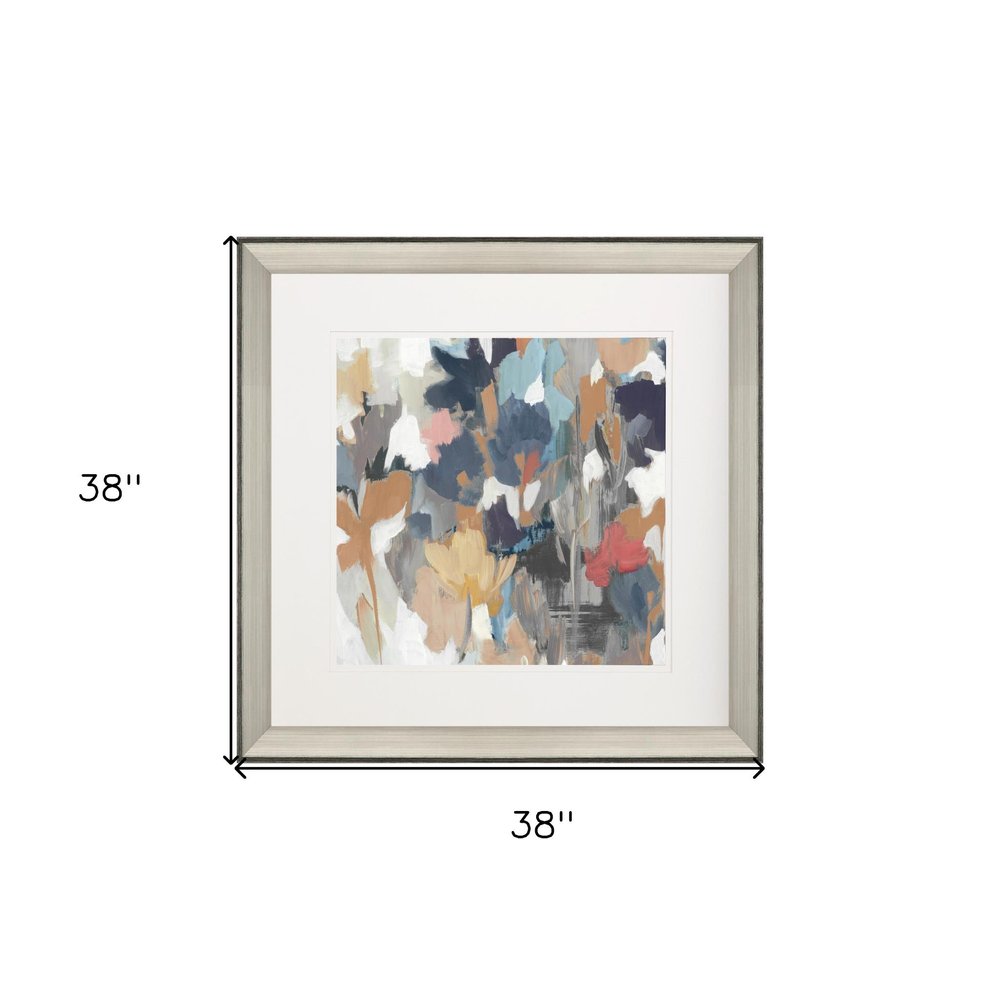 Corner Flower Stand I Silver Framed Print Wall Art — view 4