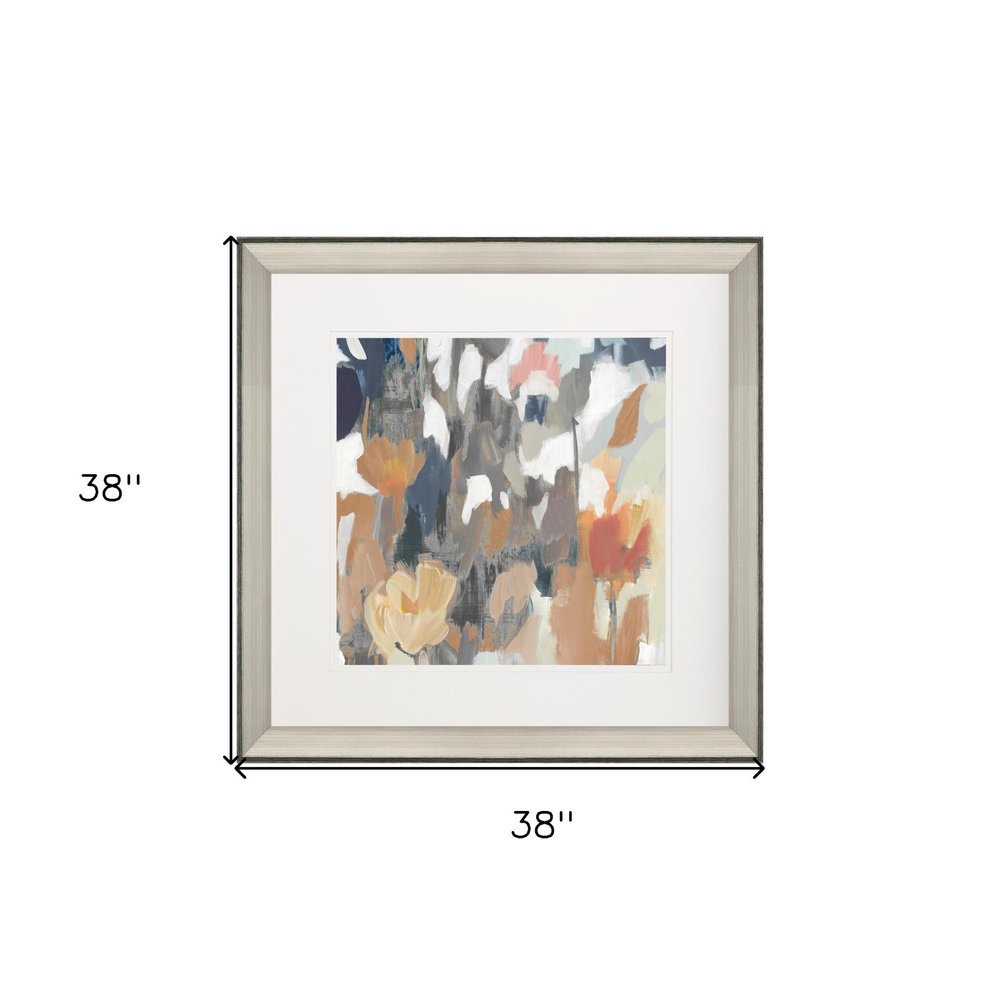 Corner Flower Stand II Silver Framed Print Wall Art — view 4