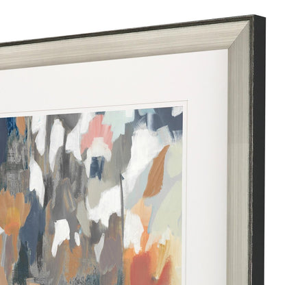 Corner Flower Stand II Silver Framed Print Wall Art