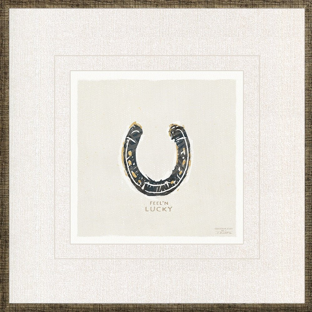 Set Of Four Equestrian Gold Framed Print Wall Art — view 11