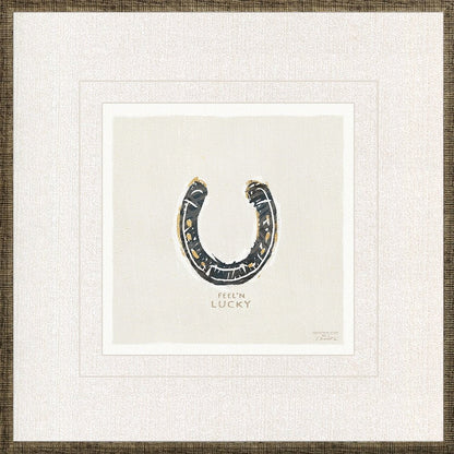 Set Of Four Equestrian Gold Framed Print Wall Art