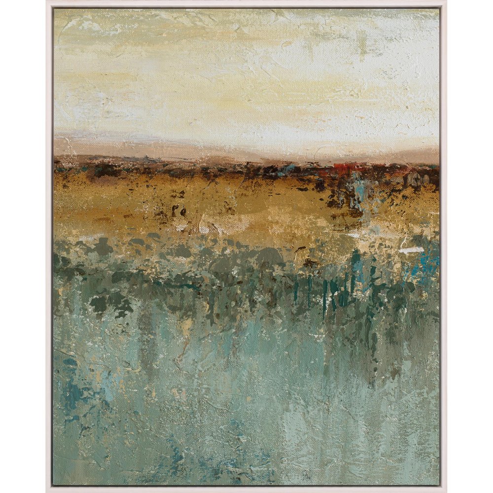 Antique Contemporary White Floater Frame Print Wall Art