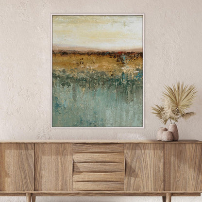 Antique Contemporary White Floater Frame Print Wall Art