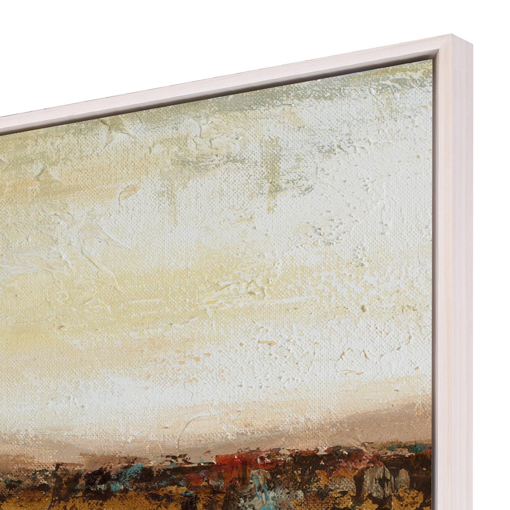 Antique Contemporary White Floater Frame Print Wall Art