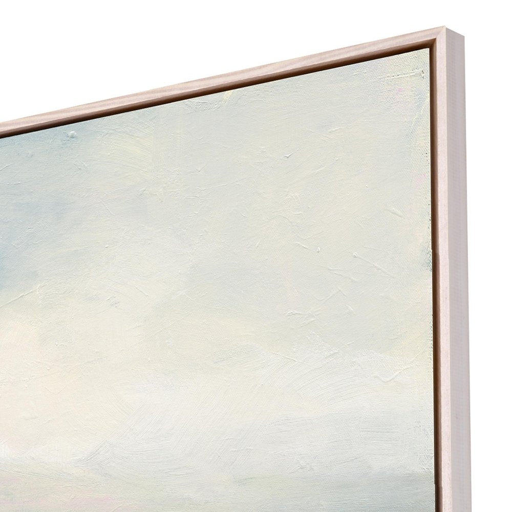 Glowing Valley White Floater Frame Print Wall Art — view 3