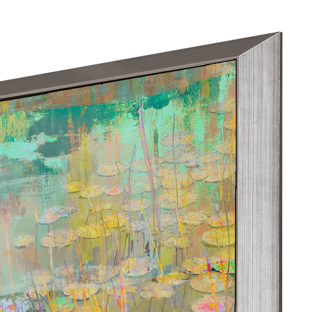 Reeds and Lilies I Silver Framed Print Wall Art — view 3