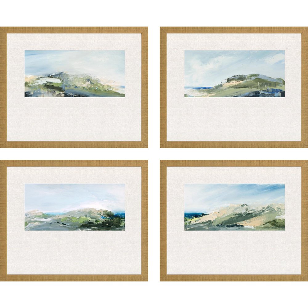Set Of Four Natures Peace Gold Framed Print Wall Art