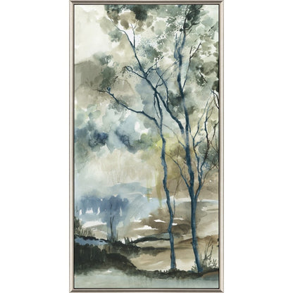 Forest Grove II Silver Floater Frame Print Wall Art