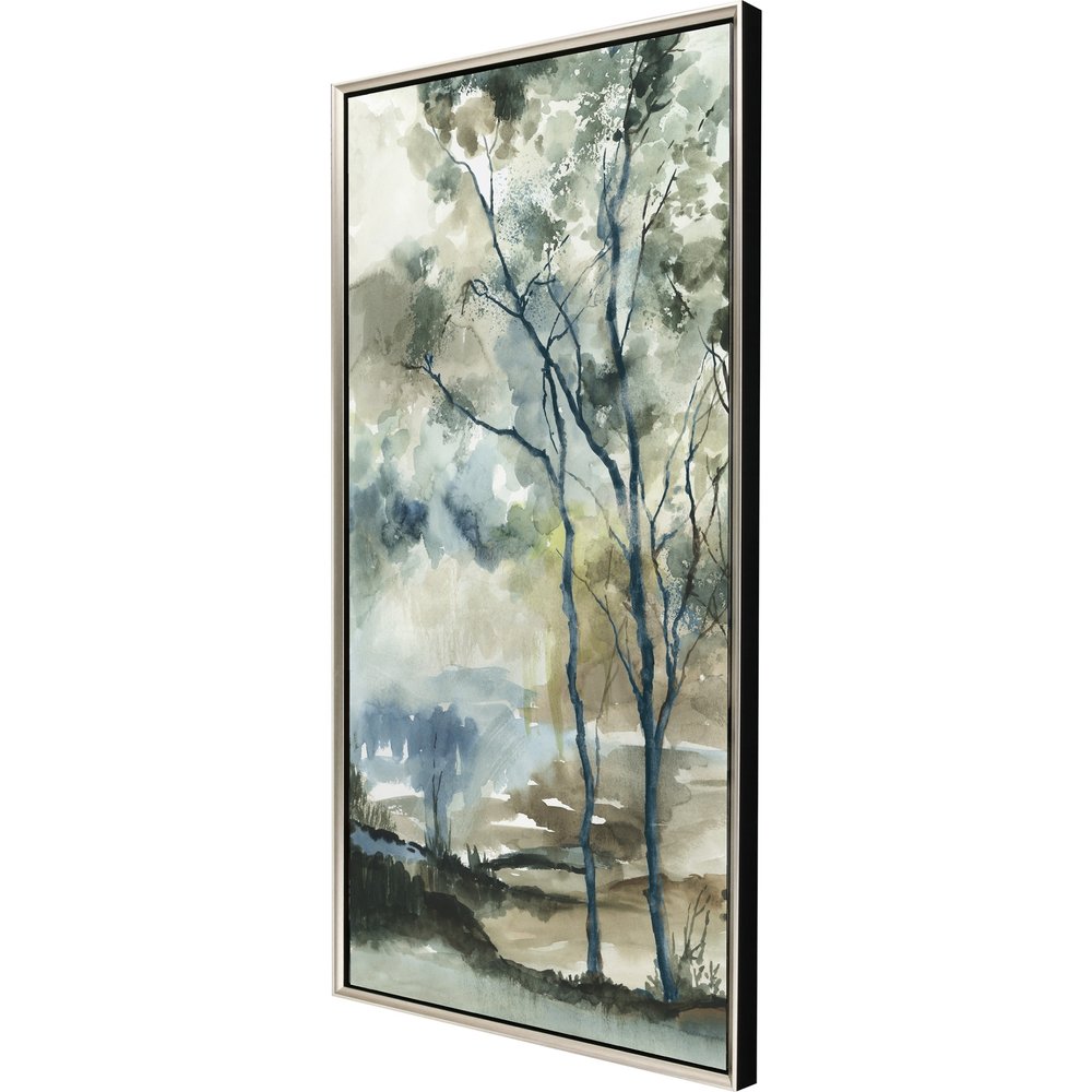 Forest Grove II Silver Floater Frame Print Wall Art — view 2