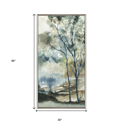 Forest Grove II Silver Floater Frame Print Wall Art