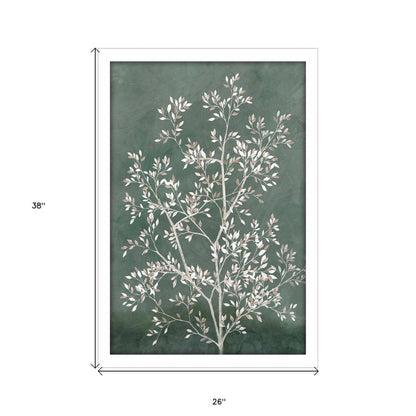 Delicate Tree I White Framed Print Wall Art