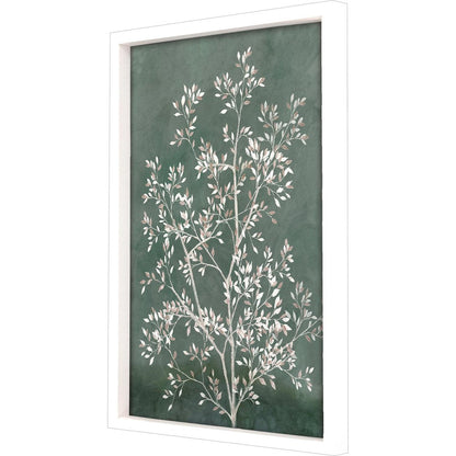 Delicate Tree I White Framed Print Wall Art