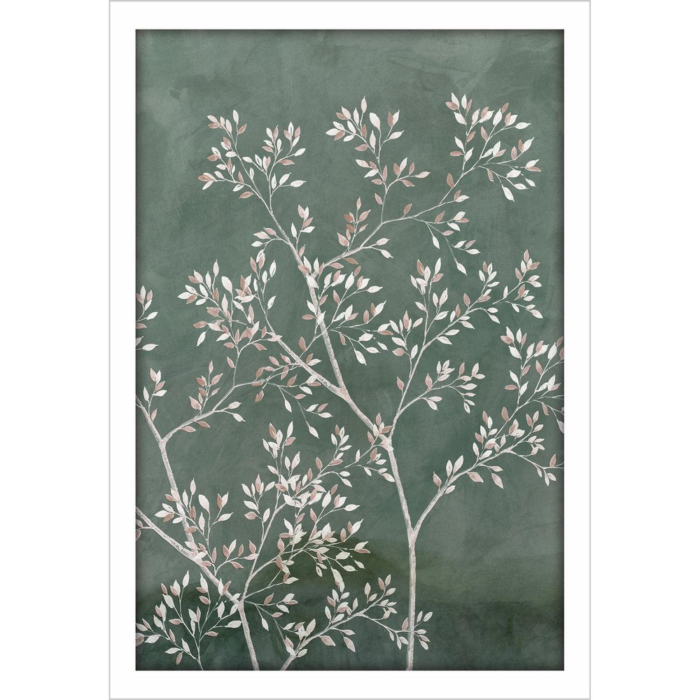 Delicate Tree II White Framed Print Wall Art — view 1