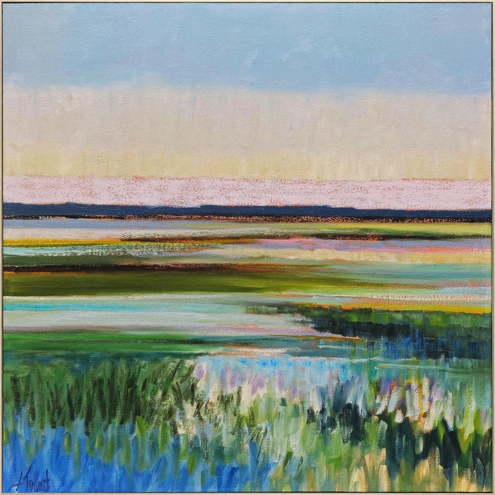 Tidal Waters Gold Framed Print Wall Art