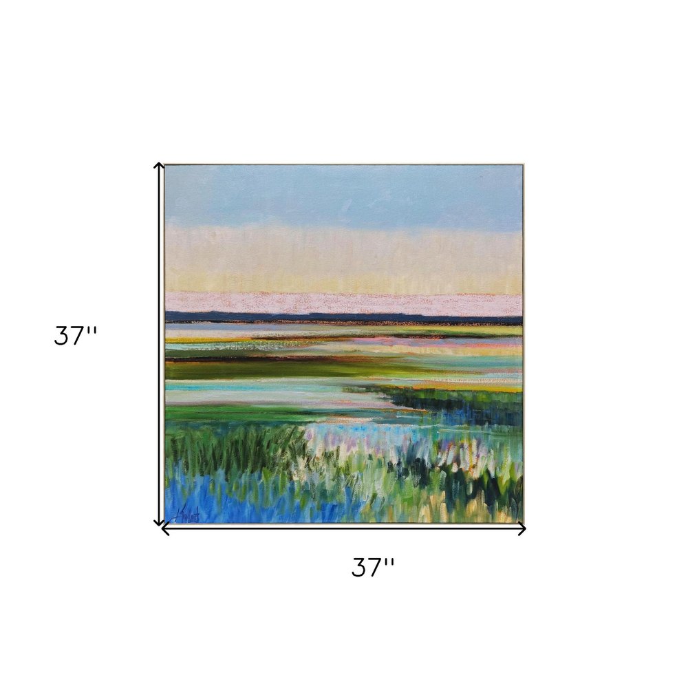 Tidal Waters Gold Framed Print Wall Art