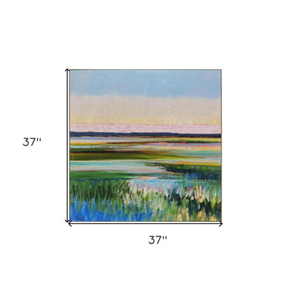 Tidal Waters Gold Framed Print Wall Art
