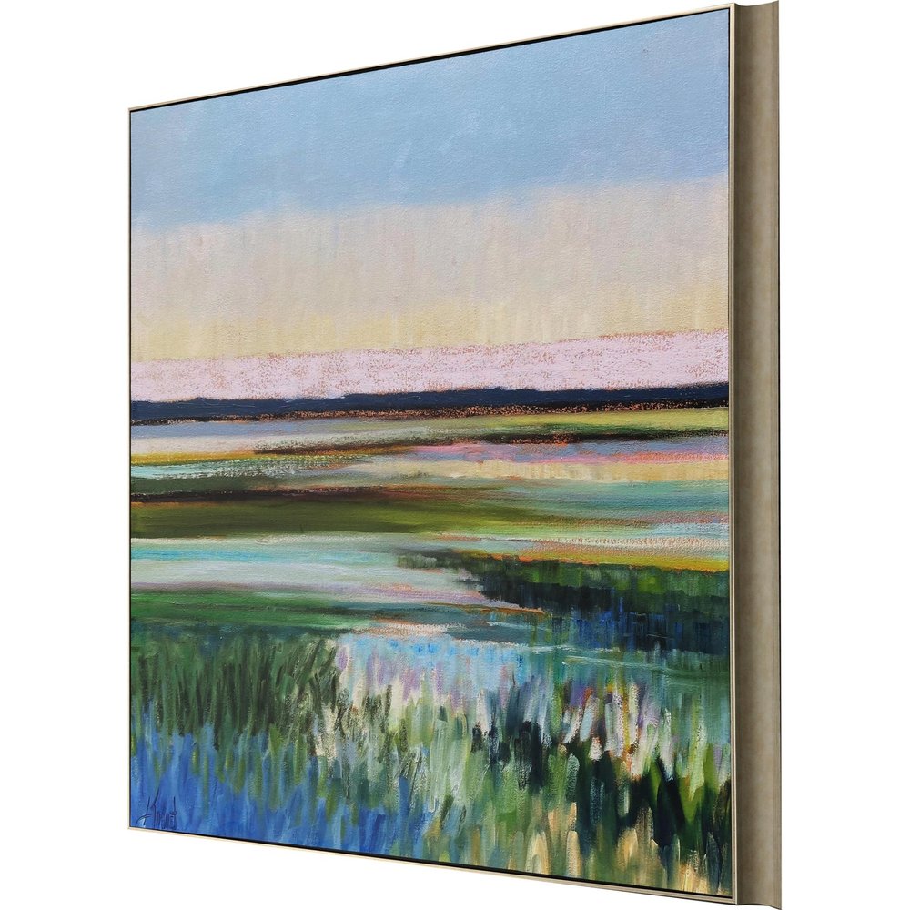 Tidal Waters Gold Framed Print Wall Art — view 2