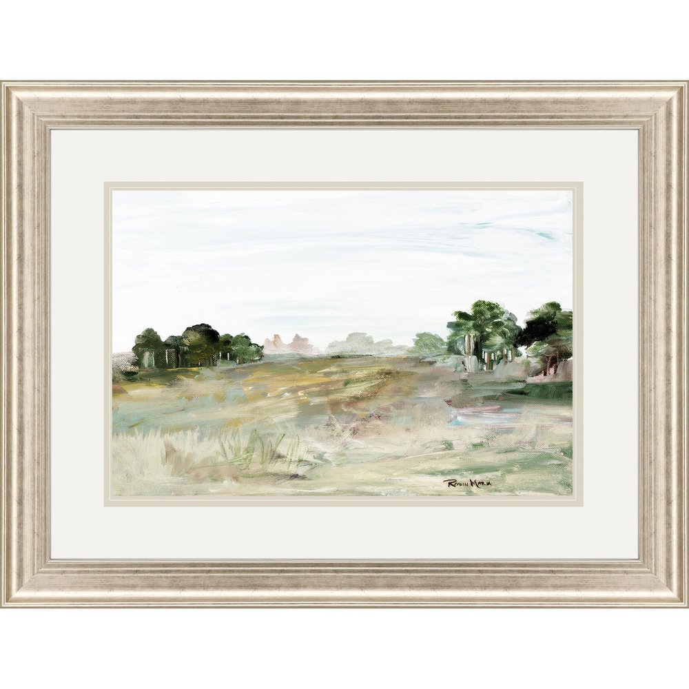 Relaxing View II Silver Framed Print Wall Art — view 1