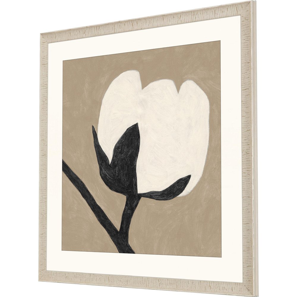 Delicate Sketch Solo White Framed Print Wall Art — view 2