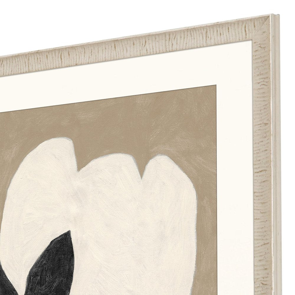 Delicate Sketch Solo White Framed Print Wall Art