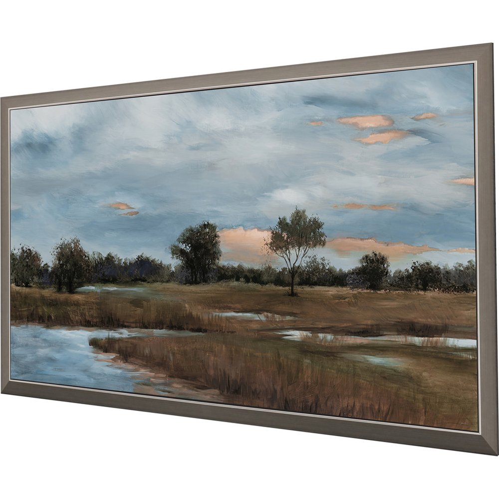 River Walk Silver Framed Print Wall Art — view 2