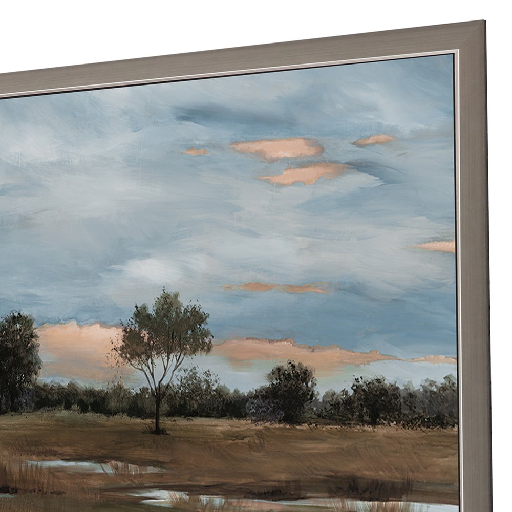 River Walk Silver Framed Print Wall Art — view 3