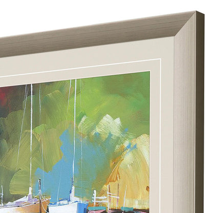 Set Of Two Light at Metung Silver Framed Print Wall Art