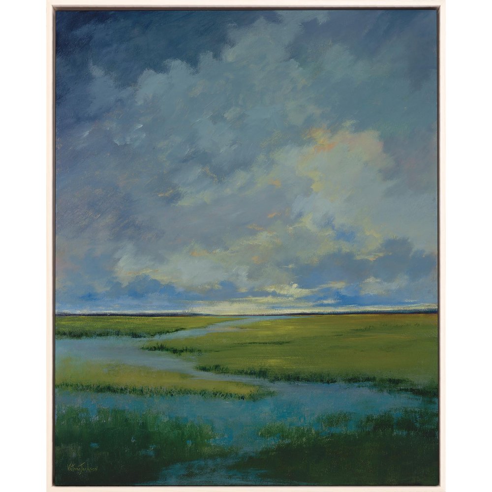 Quiet Reflection White Floater Frame Print Wall Art — view 1