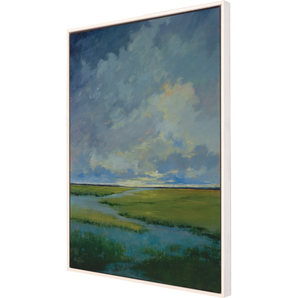 Quiet Reflection White Floater Frame Print Wall Art — view 2