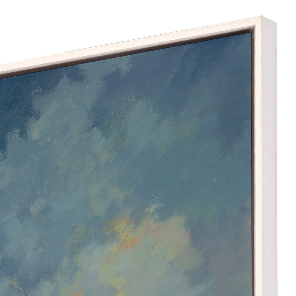 Quiet Reflection White Floater Frame Print Wall Art — view 3