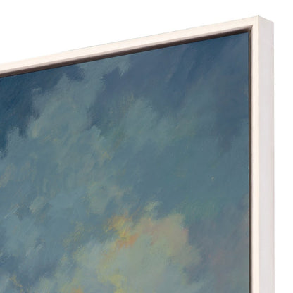 Quiet Reflection White Floater Frame Print Wall Art