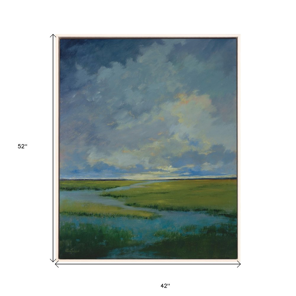 Quiet Reflection White Floater Frame Print Wall Art — view 4