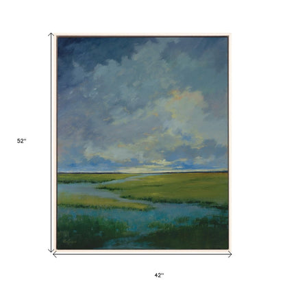 Quiet Reflection White Floater Frame Print Wall Art
