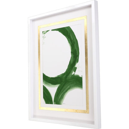 Rings of Water I White Framed Print Wall Art