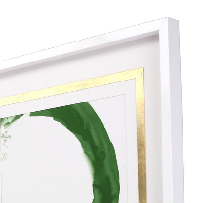 Rings of Water I White Framed Print Wall Art