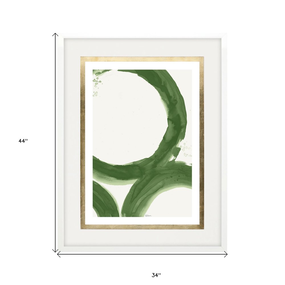 Rings of Water I White Framed Print Wall Art