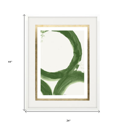 Rings of Water I White Framed Print Wall Art