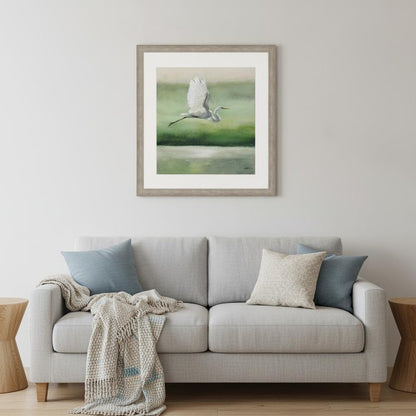 Flight Silver Framed Print Wall Art