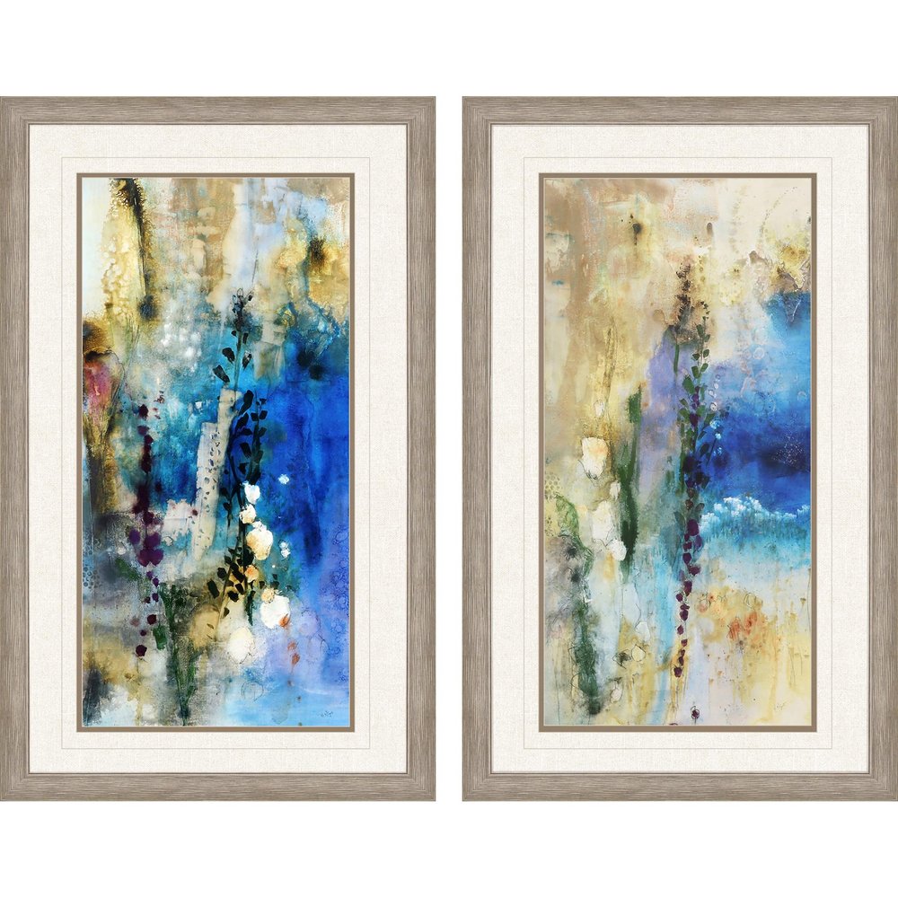 Set Of Two Immerge Silver Framed Print Wall Art
