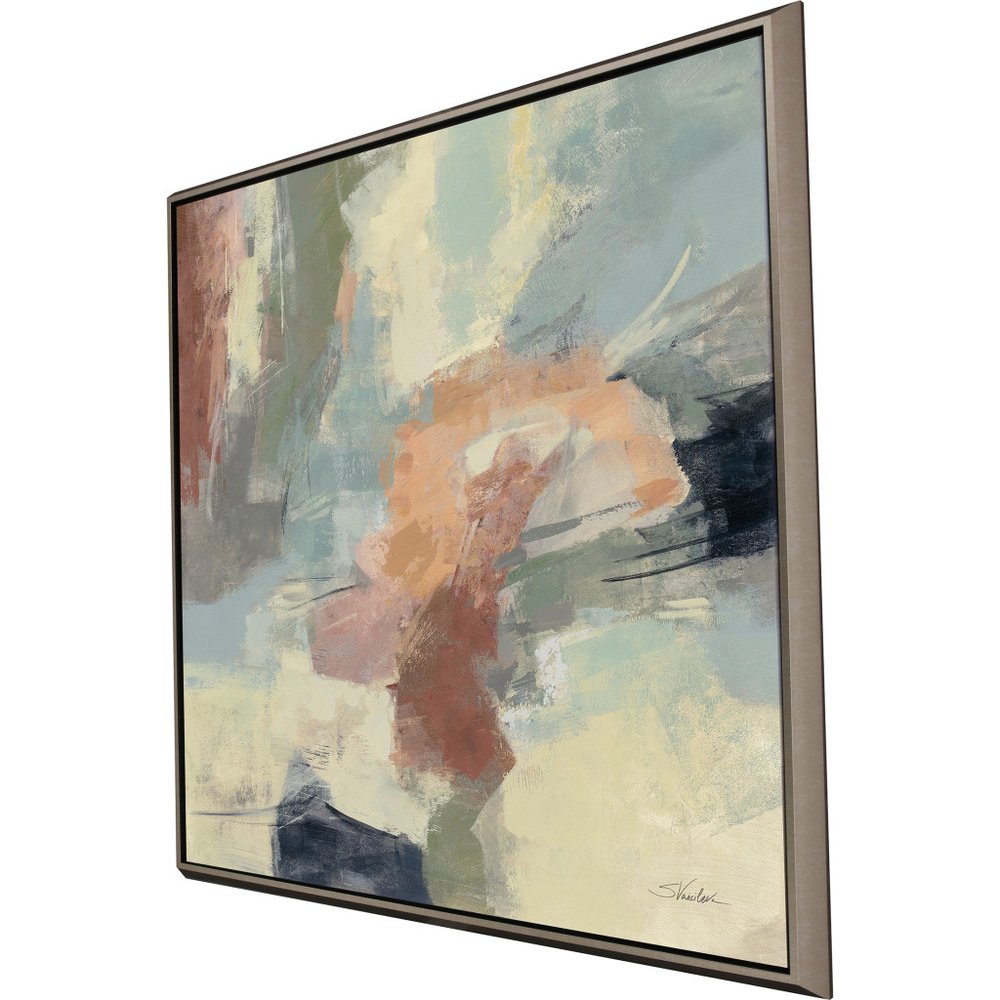 Farm Field Silver Floater Frame Print Wall Art