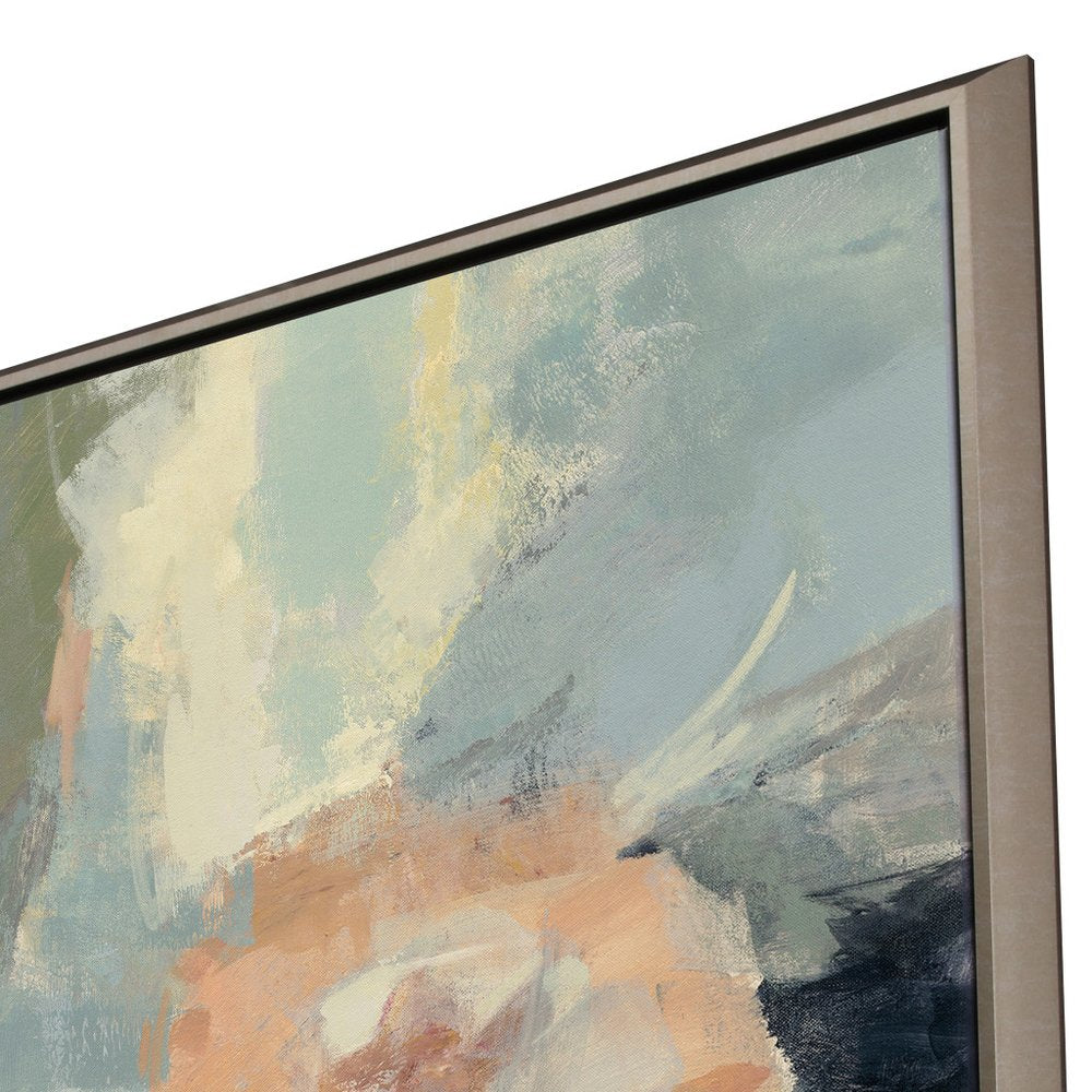 Farm Field Silver Floater Frame Print Wall Art — view 3