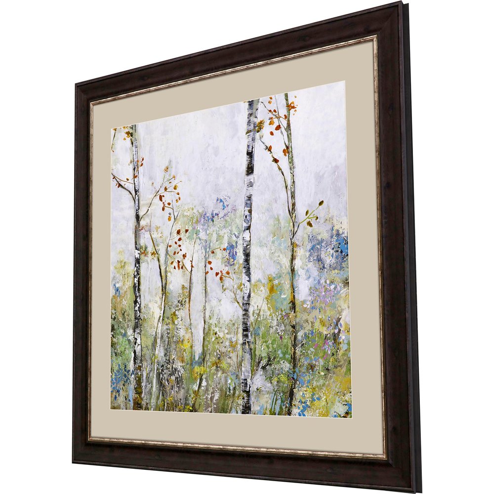 Birch Forest II Brown Framed Print Wall Art — view 1
