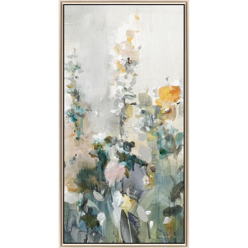 Rustic Garden I Silver Floater Frame Print Wall Art — view 2