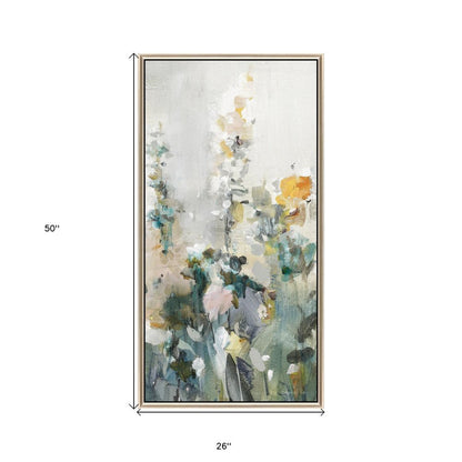 Rustic Garden I Silver Floater Frame Print Wall Art