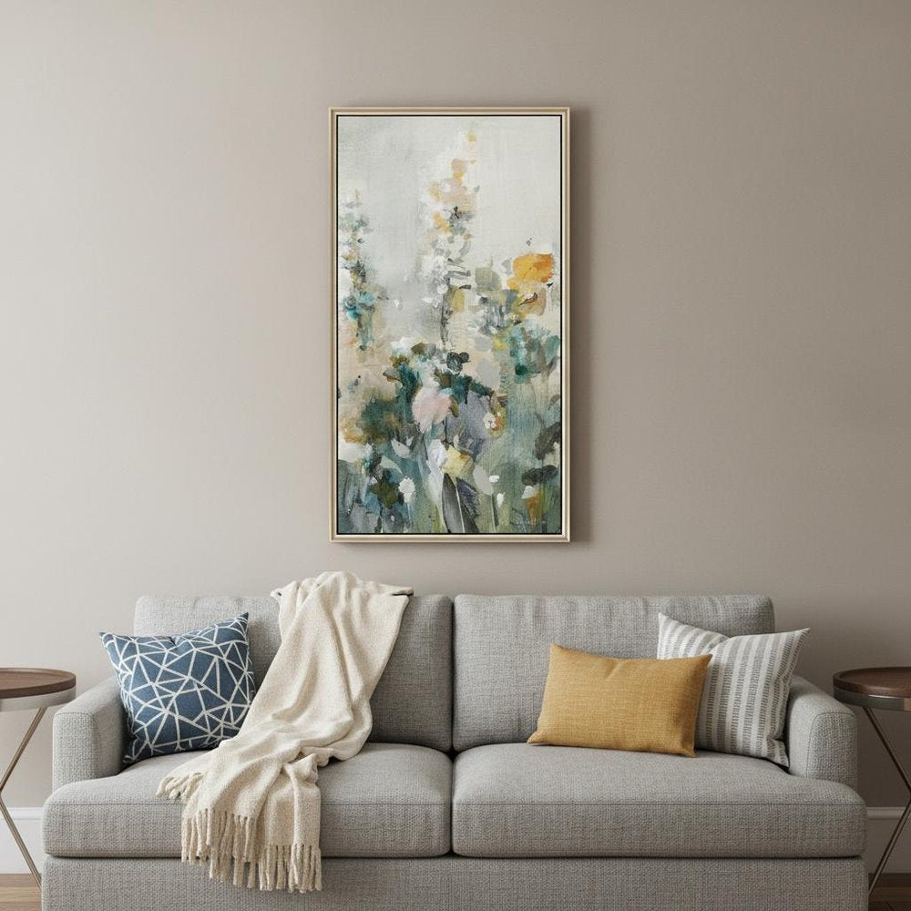 Rustic Garden I Silver Floater Frame Print Wall Art — view 5