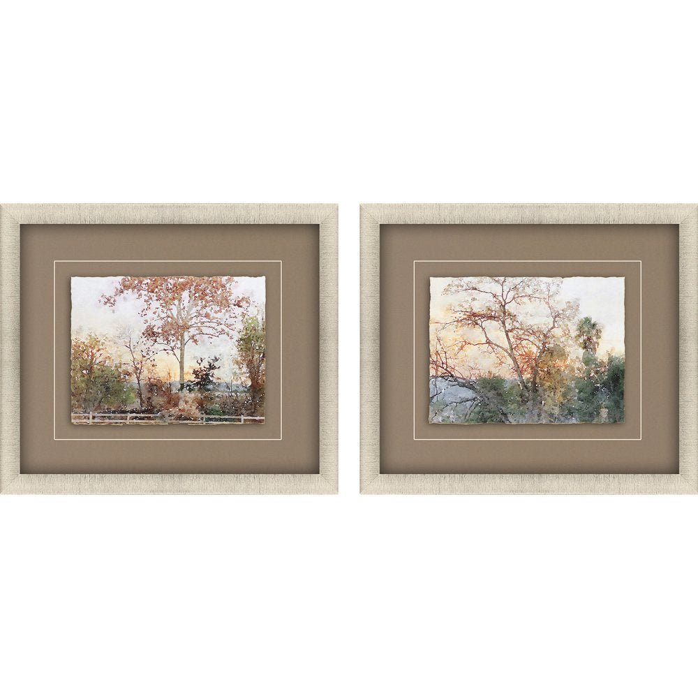 Set Of Two Quiet Place Gold Framed Print Wall Art — view 1