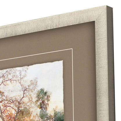 Set Of Two Quiet Place Gold Framed Print Wall Art